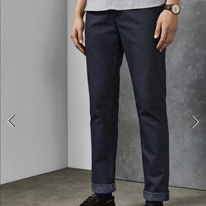 Ted Baker Slim fit textured Stelim trousers navy NWT! 38